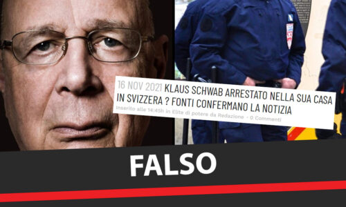 #Oscardellabufala2021 arresto di Klaus Schwab #biblioverifica fonte @open_gol