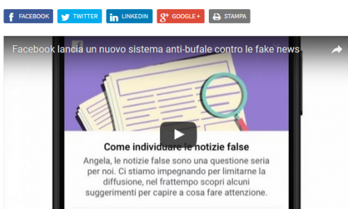 STRATEGIE: Suggerimenti contro #FakeNews secondo Facebook
