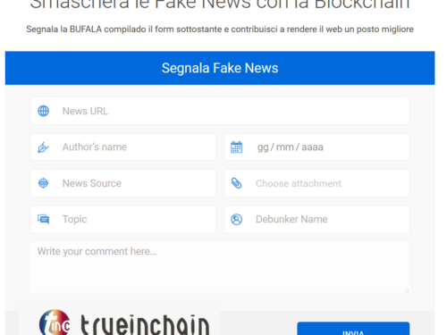 STRUMENTI: #TrueInChain: smascherare #FakeNews con la #Blockchain #biblioVerifica