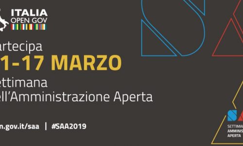 EVENTI:  #SAA2019 Settimana dell’amministrazione aperta III edizione #11marzo – #17marzo 2019