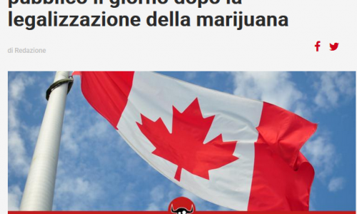 #oscardellabufala2018: Canada paga l’intero debito pubblico il giorno dopo la legalizzazione della marijuana #biblioVerifica