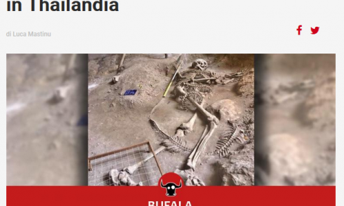 #Oscardellabufala2018: Scoperto scheletro di gigante umano in Thailandia #biblioverifica
