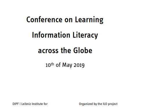 EVENTI: #LILG_2019 #iloOER Conference on Learning Information Literacy across the Globe #10maggio 2019 Francoforte #biblioVerifica #crowdsearcher