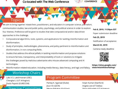 EVENTI: International Workshop on Misinformation, Computational Fact-Checking and Credible Web @W3C