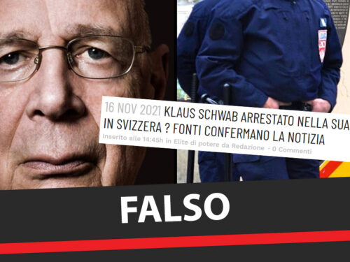 #Oscardellabufala2021 arresto di Klaus Schwab #biblioverifica fonte @open_gol