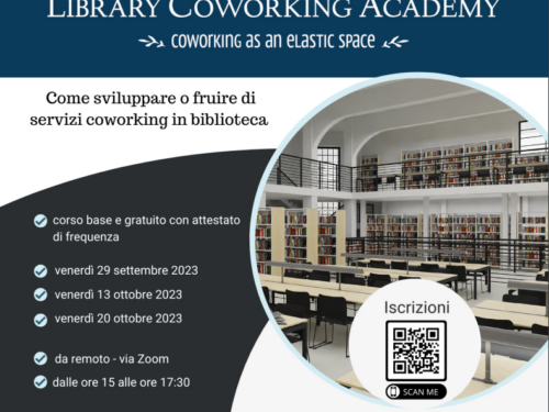 EVENTI: Biblioverifica alla Library Coworking Academy – 20 ottobre 2023 – Webinar